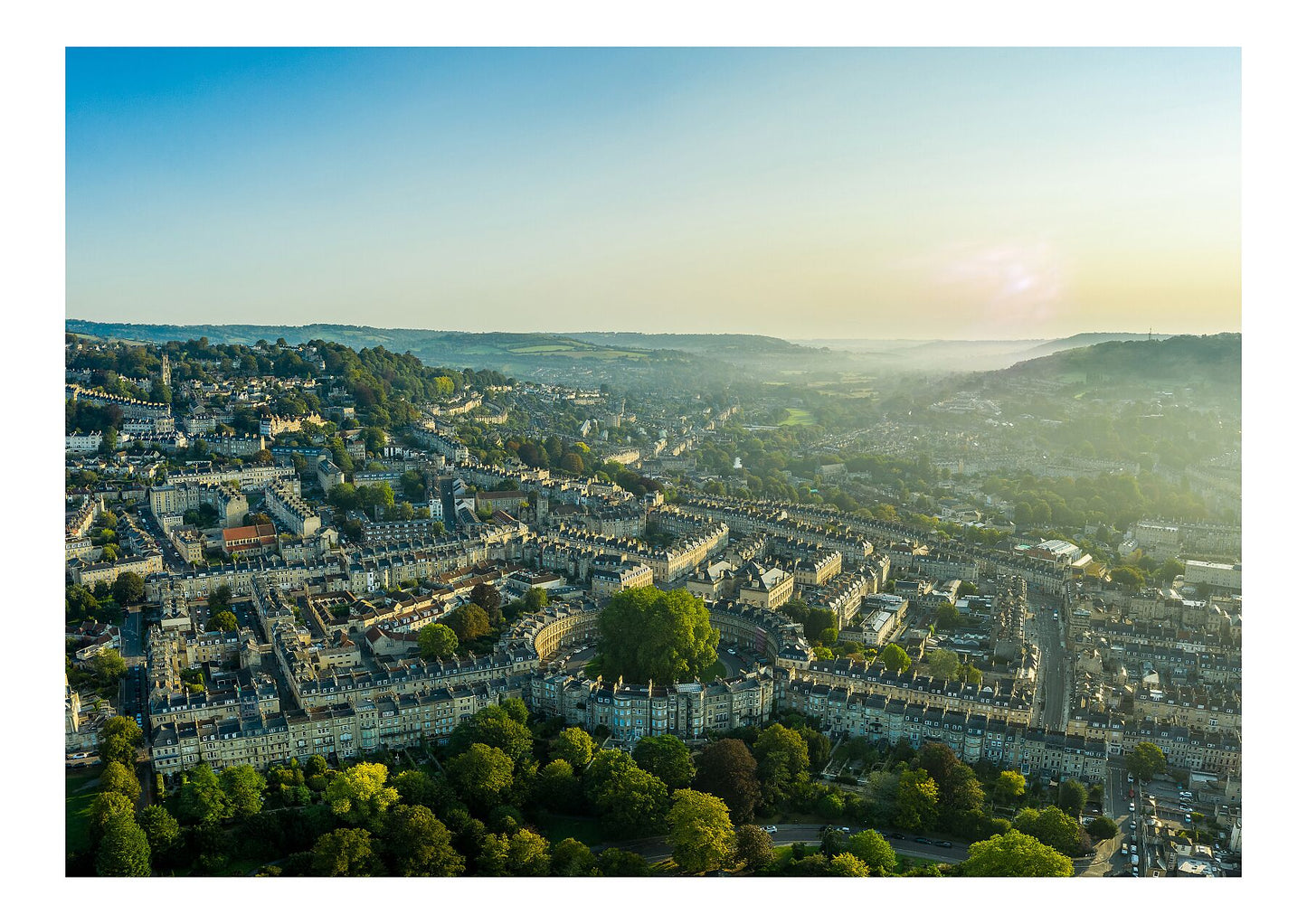 Prints of Bath | The Circus Autumn Sunrise - Limited Edition A0, A1 & A2