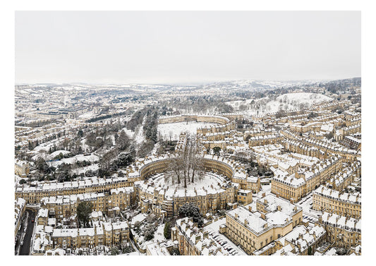 The Circus & Royal Crescent in the Snow