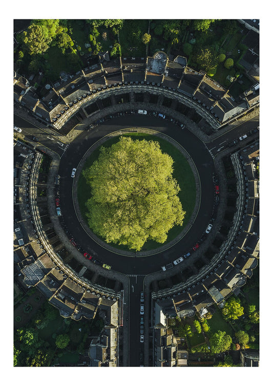 The Circus in the Spring (Portrait) - a Bird's Eye View