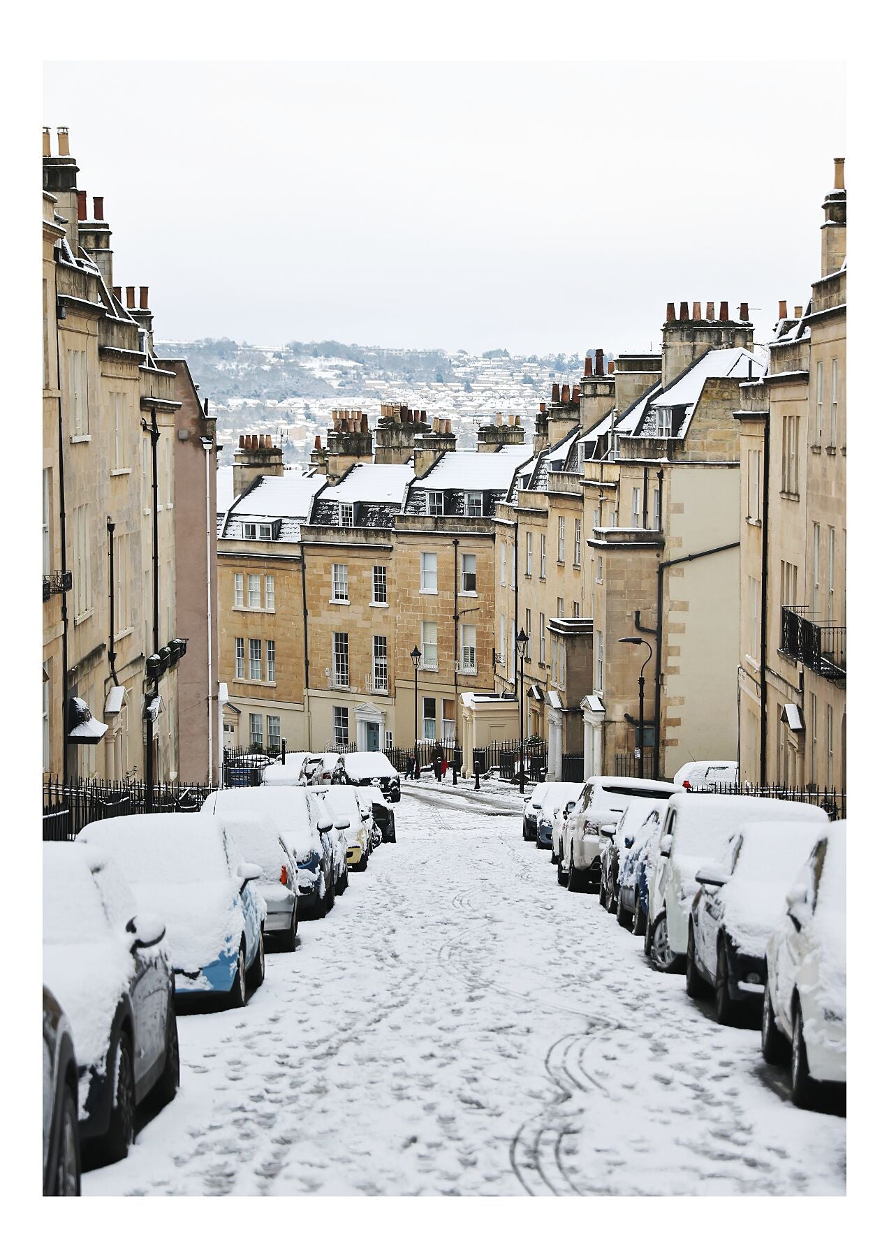 Prints of Bath | Park Street in the Snow - Limited Edition A1 & A2