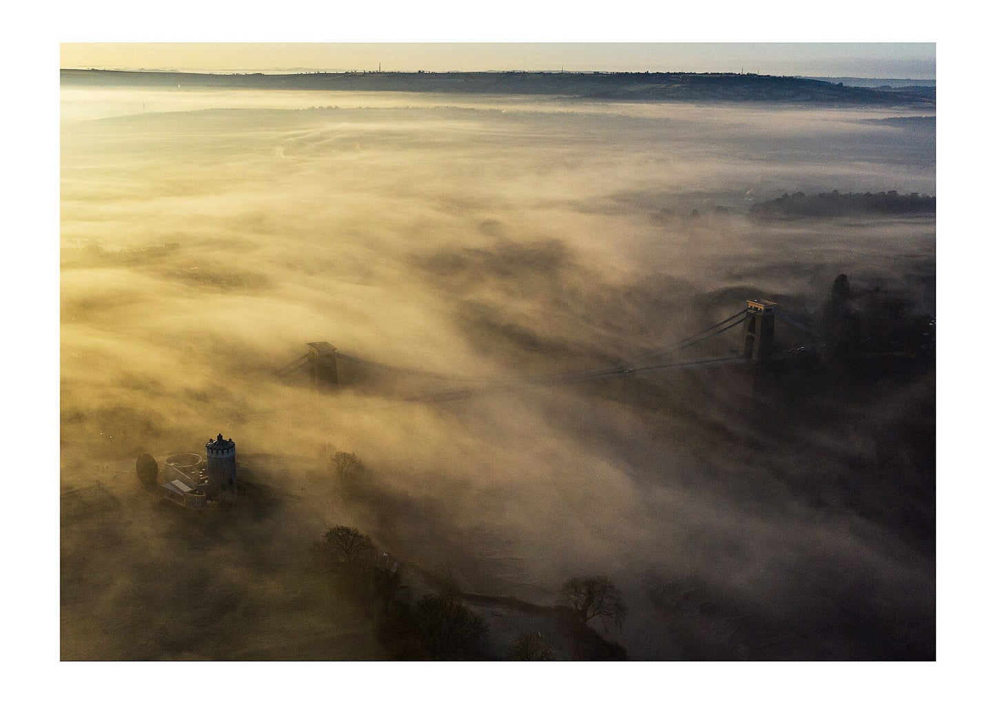 Clifton Suspension Bridge in the Fog