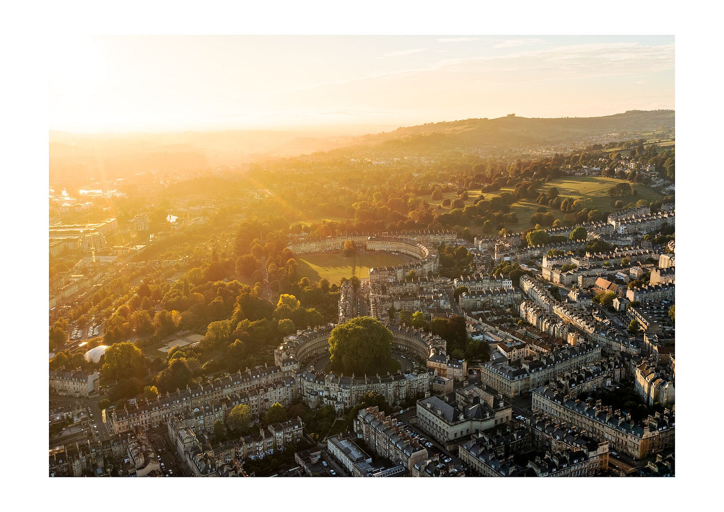 Prints of Bath | The Circus & Crescent "Key" - Limited Edition A1 & A2