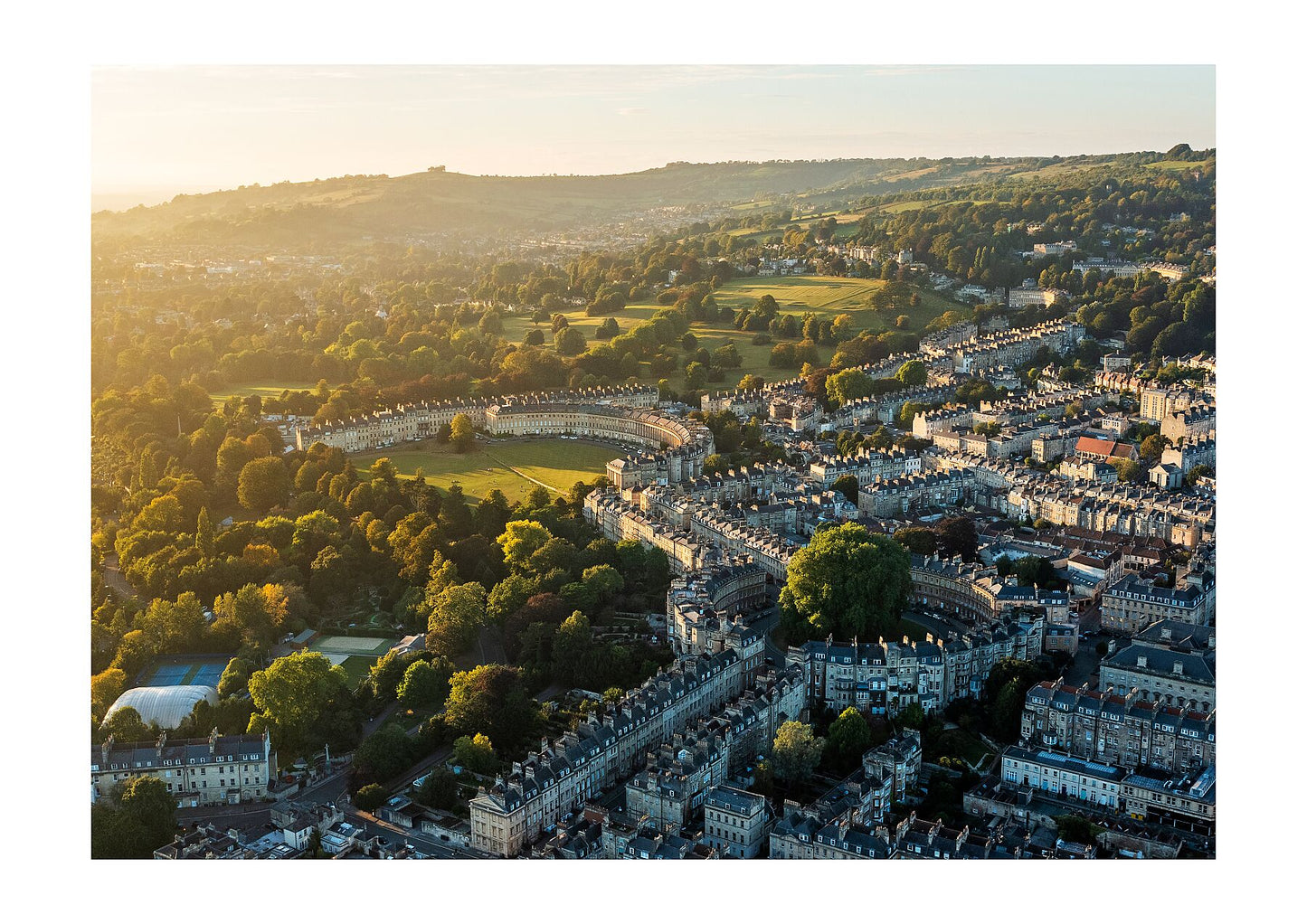 Prints of Bath | The view of Bath to Kelston - Limited Edition A1 & A2